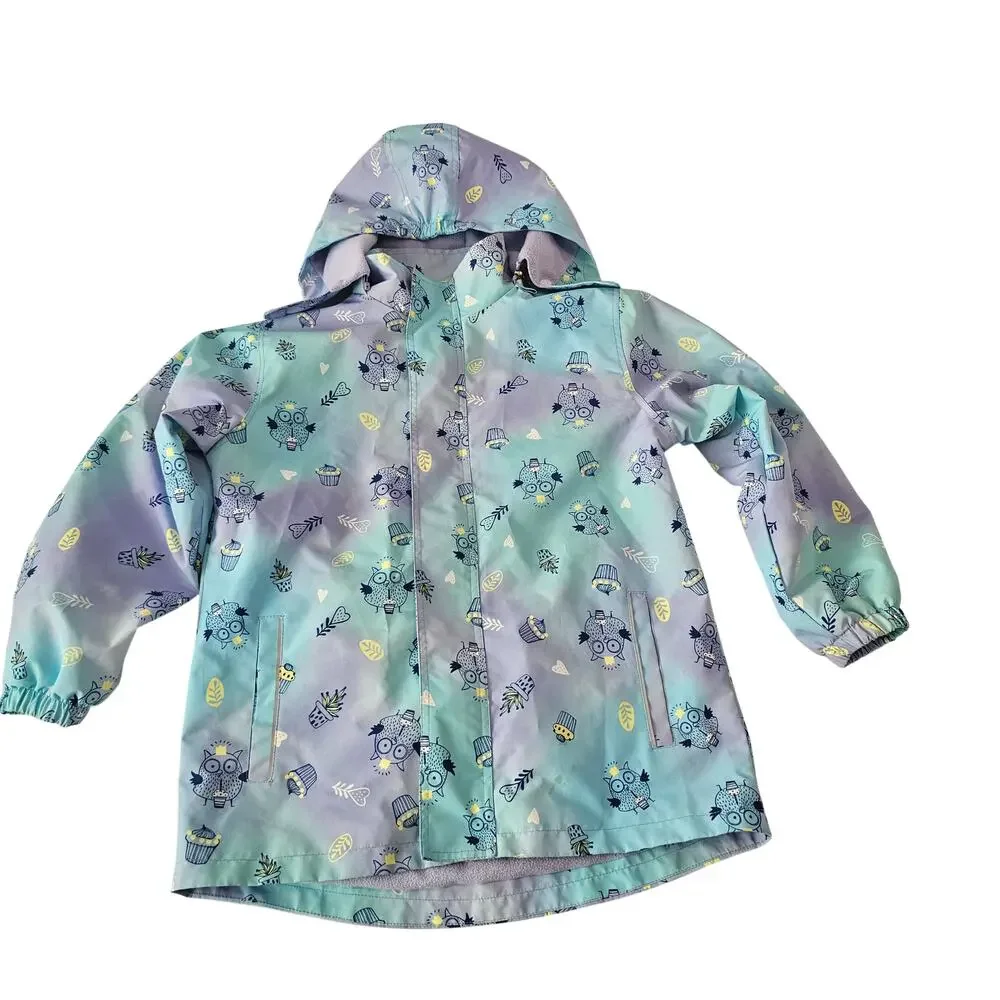 Top&Sky Kids Girls Lightweight Rain Jackets Waterproof Fleece Lined, Size 10